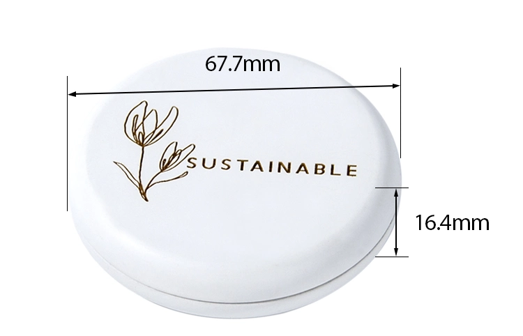 Magnetic Small Mini Unique Bamboo Empty Make up Compact