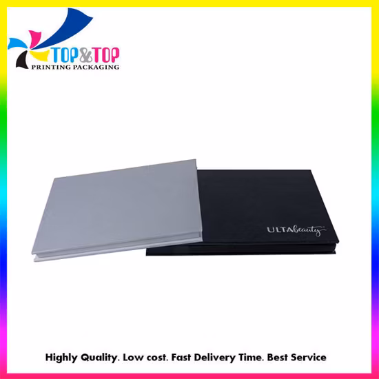 Изготовленная на заказ упаковка для макияжа с порошком для теней для век, пустая магнитная бумажная коробка для палитры теней для век