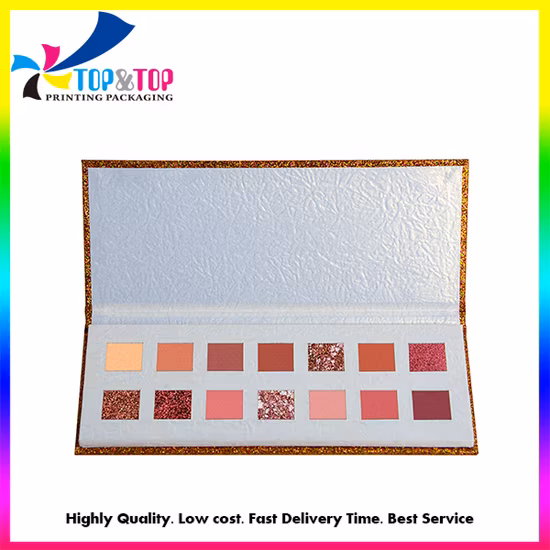 Оптовые пустые картонные палитры теней для макияжа по индивидуальному заказу.